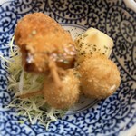 旬菜の味わい がら里 - マグロねぎま串カツ