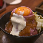 ローストビーフ大野 - ローストビーフ丼定食 Healthy(M / シャリアピンソース)@税込1,210円