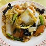 萬福大飯店 - 「五目あんかけ焼きそば」¥900