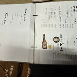 独酌　三四郎 - お品書き（2024.12/19）