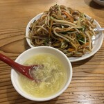 元祥 - お初の元祥焼きそば、絶品。薄味スープも安定です。