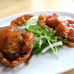 中華ダイニング SCENT - ソフトシェルクラブのチリソースと黒酢ソース