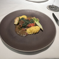 代官山ASO チェレステ 二子玉川店 - 能登牛もも肉の煮込み オッソブーコ風 レモン香るグレモラータ ミラノ風リッゾトと共に