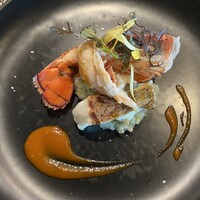 鉄板焼き 銀座 ポルトファーロ 本店 - 真鯛とオマール海老