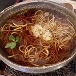 蕎麦切り 才屋 - 天ぷら蕎麦の蕎麦(温)