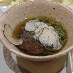 トゥ・ラ・ジョア - 冷し翡翠麺　トリュフ風味　牛肉入り　(2014/05)