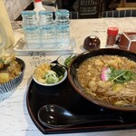 そば処 栄久庵 - 料理写真:ミニミニ野菜天丼　たぬきそば
