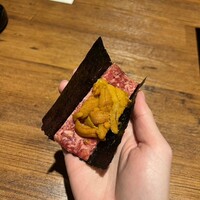 焼肉 うしみつ 恵比寿本店 - 雲丹ユッケ