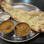 マヤレストラン - Fセットでガーリックナン