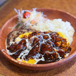 びっくりドンキー - 料理写真:2024年12月再訪:オムデミチーズバーグディッシュM☆