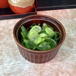 横濱ラーメン あさが家 本店 - 青ネギハーフ150円。