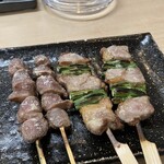 金の字 - 砂肝に豚ニンニク（ニンニクの芽）