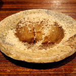 薪鳥新神戸 - 薪焼きマッシュルーム ささみの鳥節がけ