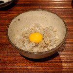 薪鳥新神戸 - 薪そぼろご飯 + うずらの卵（おかわり）