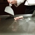 Steak house midium Rare - 伊万里牛ロース100g（3,500）