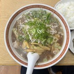 ラーメン 天 - Bセット (ラーメン(大)、ライス、餃子(7コ入)) 1,050円 