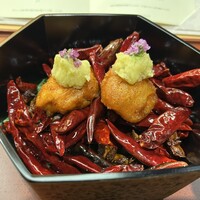 美会 - 河豚の唐揚げと発酵白菜