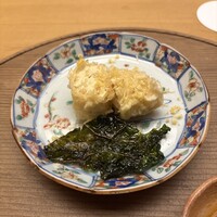 木山 - 湯葉の天ぷら　縮れキャベツ