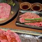 焼肉翔苑 六甲店 - 特選ロース、ミスジ、クリ