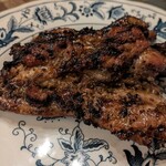 再度山荘 - 炭焼きスペアリブランチセットのリブ（中×2）