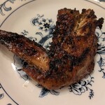 再度山荘 - 炭焼きスペアリブランチセットのスパイシーチキン