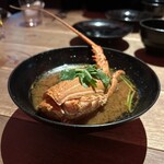 TEPPANYAKI 10 GINZA - 伊勢海老の味噌汁