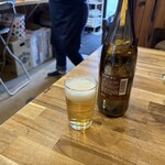 せんじがら 福本千昇 - ドリンク写真:瓶ビールはキリンラガービールの中瓶