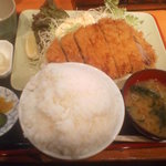 上州屋 - 上州屋 ジャンボカツ定食（中盛）