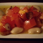 目白スペインバル - ②トマトといんげん豆のサラダ