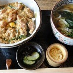 Hirakawa Tonchinkan - 親子丼 ￥680（税込）＋小さめのおうどん ￥200（税込）