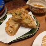 もりもり寿し 金沢駅前店 - 白海老かき揚げ