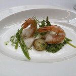 ドゥ アッシュ - えびのバジルとガーリックバター焼き