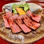 そば 六郷 - 山香牛 イチボの炭火焼