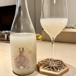 そば 六郷 - 二兎 純米吟醸 雄町 五十五 うすにごり生 スパークリング