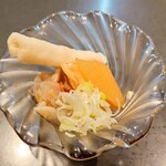 居酒屋 味平 - つきだし（かずのこ・大根等）