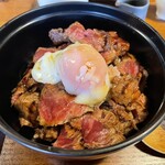 湯の岳庵 - 温泉卵乗せ