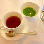 レストラン・モリエール - 飲み物は紅茶にいたしました。抹茶付き