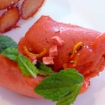 レストラン・モリエール - 特に苺のソルベの黒胡椒が効いていて印象的