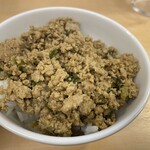 手打ち麺処 好き酒師 - ひき肉生姜ご飯