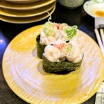 回し寿司 活 活美登利 - 白子軍艦