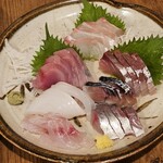 金町製麺 - 刺身盛り合わせ