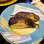 回し寿司 活 活美登利 横浜スカイビル店 - 炙りとろイワシ