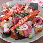 すしやのたい悟 - 上ばらちらし￥３５００・写真は２人前