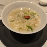 翠陽 - ずわい蟹とあおさのとろみスープ(別注)