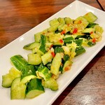 湖南人家 - 20241227辛味きゅうりの和え物638円