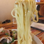 ラーメン櫻島 - くずしチャーシュー麺　７９０円の麺　【　２０１４年６月　】