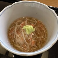 さえき - 岡山　蓮蒸し　松葉蟹の餡掛け