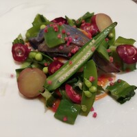 ラ・ベカス - 帆立と野菜の温製サラダ