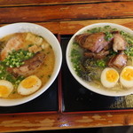ラーメン櫻島 - くずしチャーシュー麺　７９０円　と　櫻島風　味噌ラーメン　８８０円　【　２０１４年６月　】