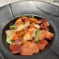 Wolfgang's Steakhouse Teppan - ③シーフードたっぷりのサラダ